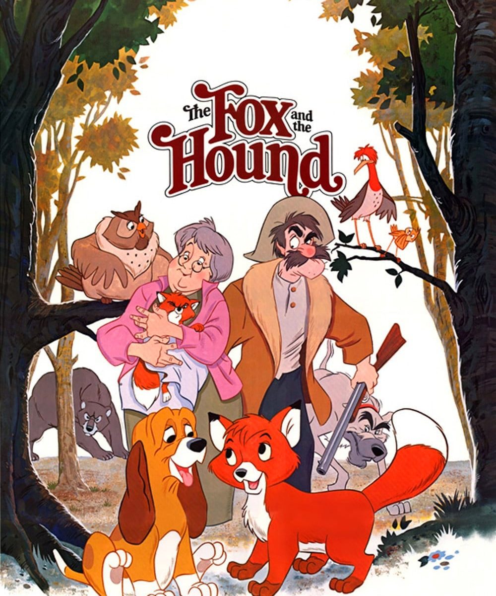 Poster for the movie "The Fox and the Hound"