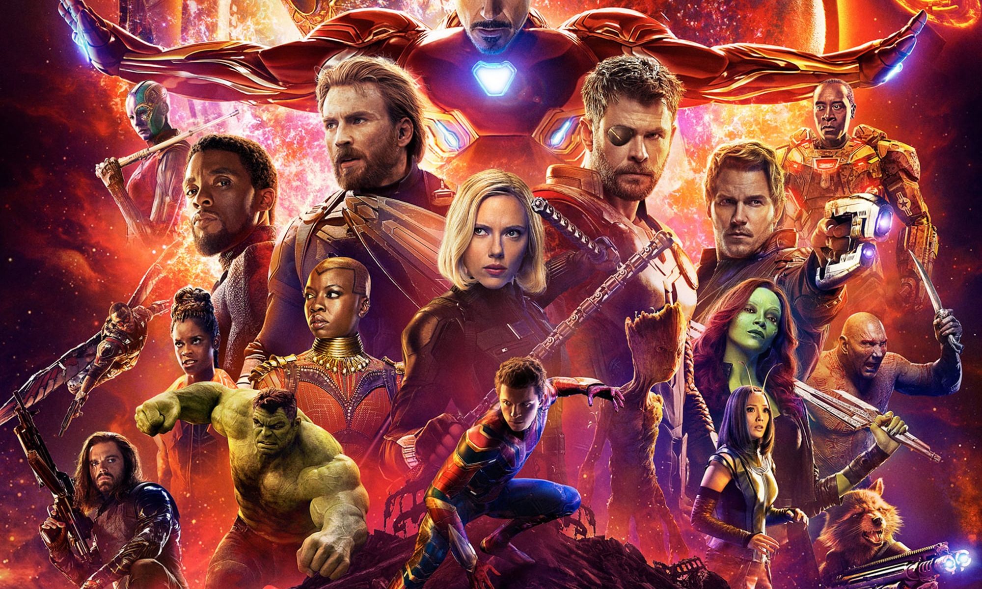 Poster for the movie "Avengers: Infinity War"