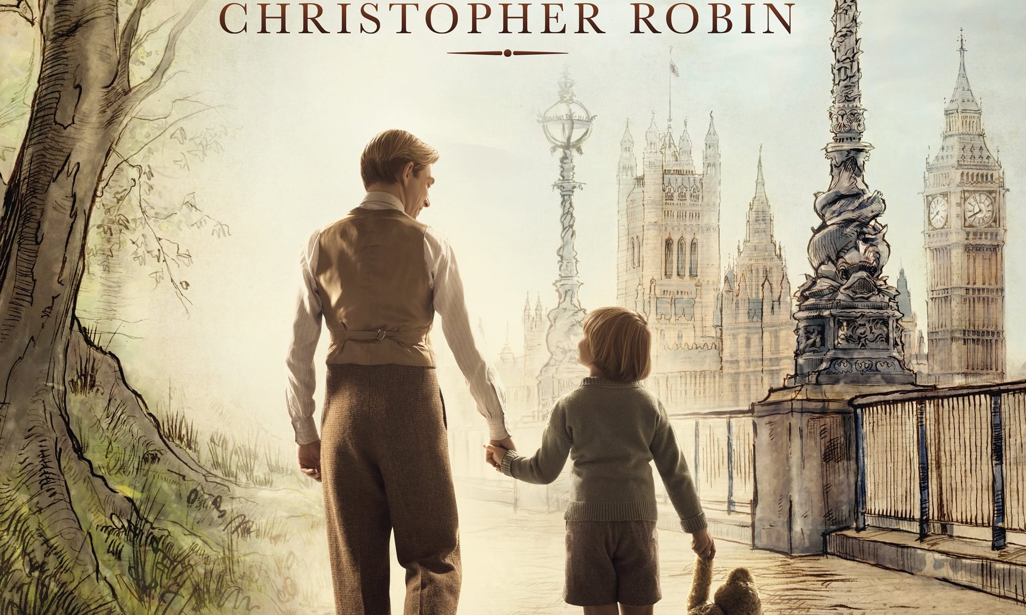 Poster for the movie "Goodbye Christopher Robin"