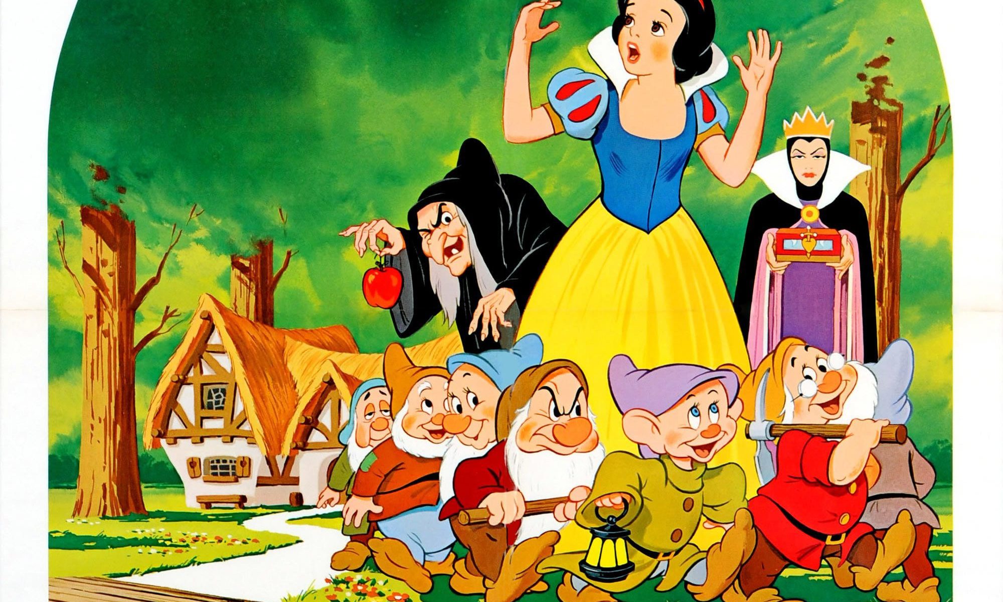 Poster for the movie "Snow White and the Seven Dwarfs"