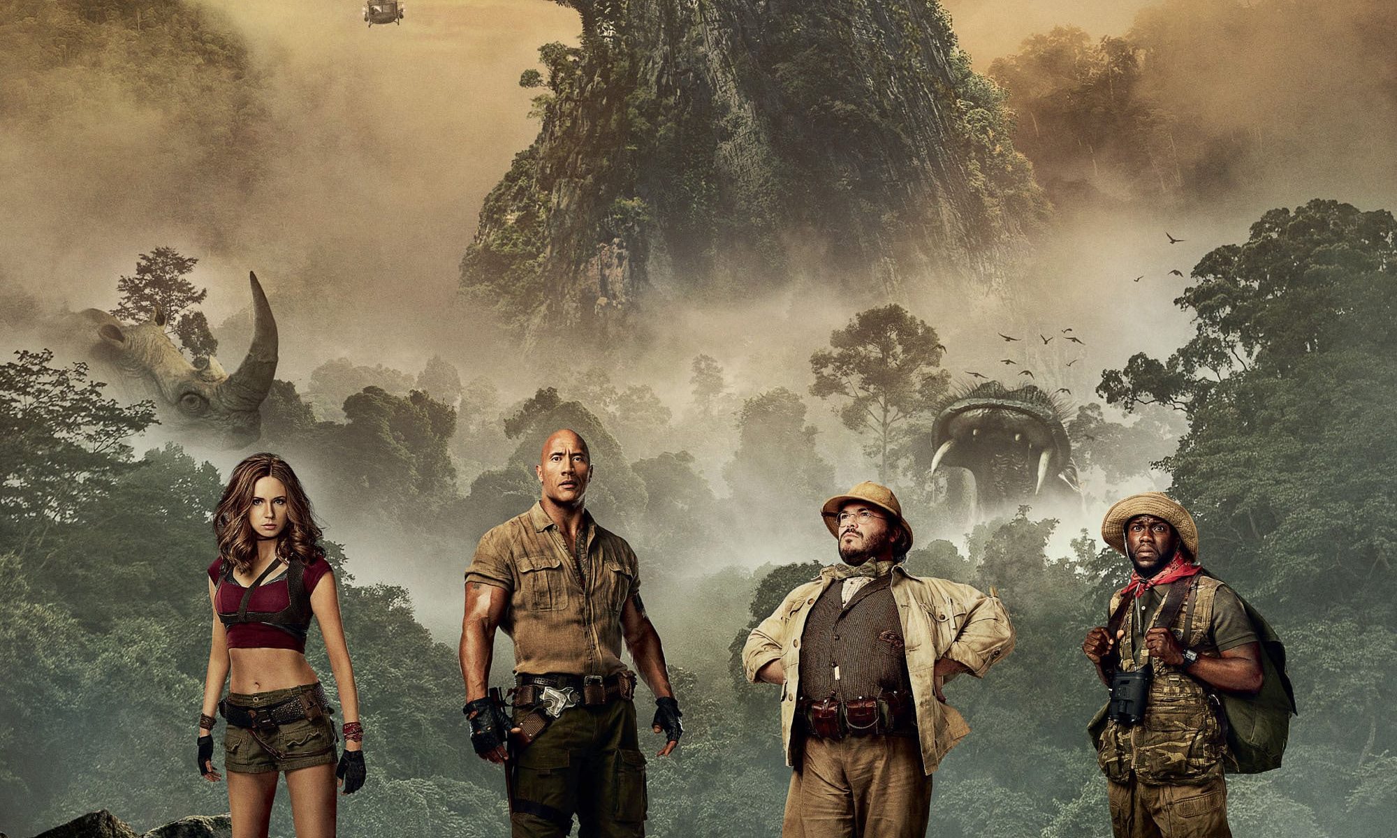 Poster for the movie "Jumanji: Welcome to the Jungle"