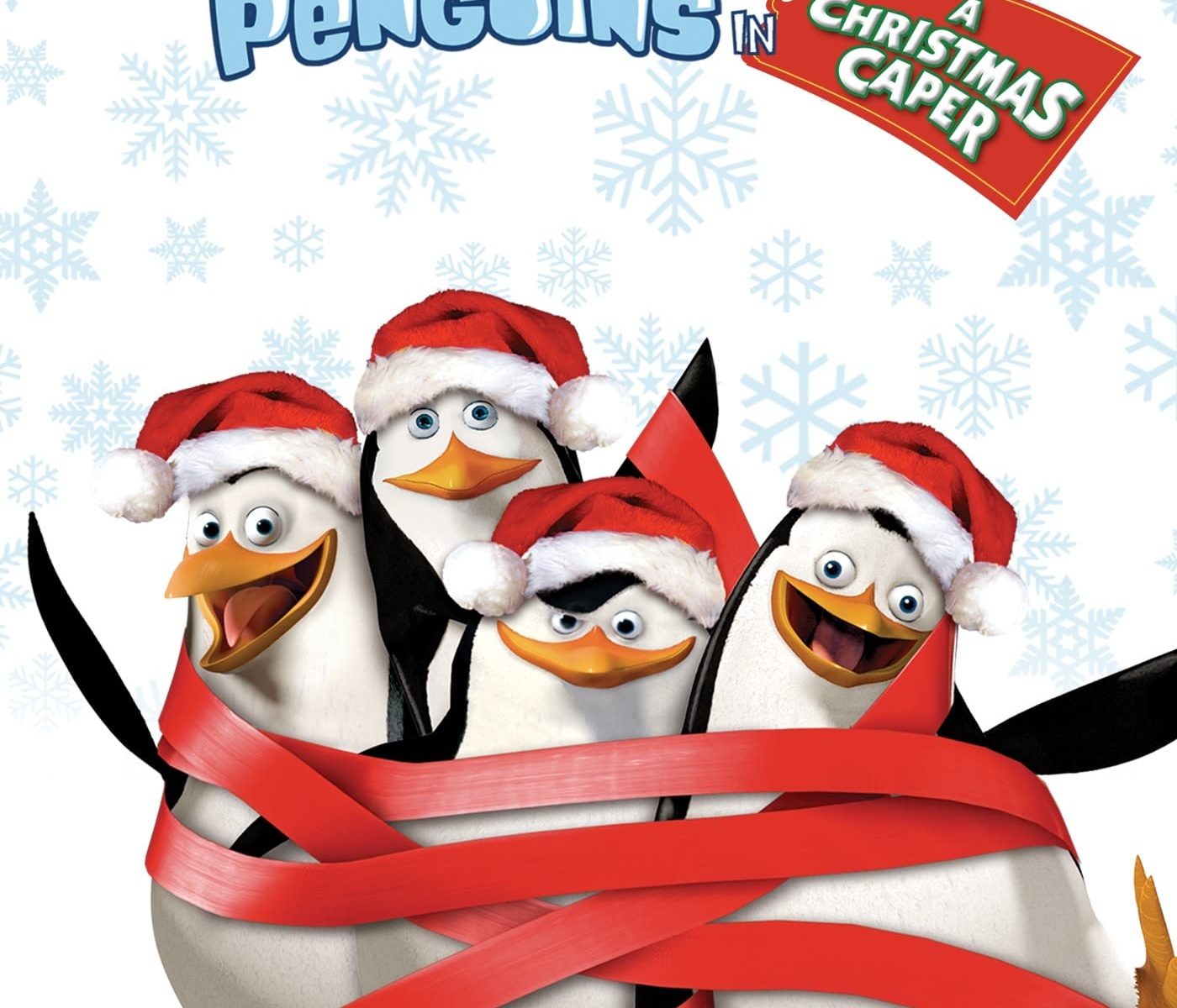 Poster for the movie "The Madagascar Penguins in a Christmas Caper"