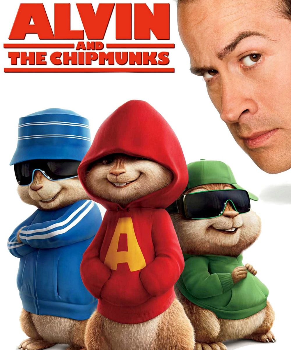 Poster for the movie "Alvin and the Chipmunks"