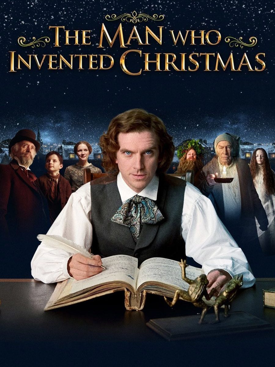 Poster for the movie "The Man Who Invented Christmas"