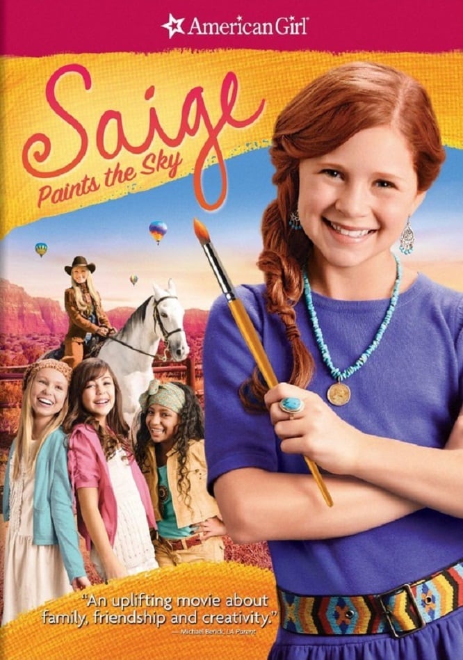 Poster for the movie "An American Girl: Saige Paints the Sky"