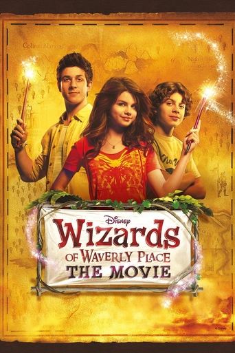 Poster for the movie "Wizards of Waverly Place: The Movie"